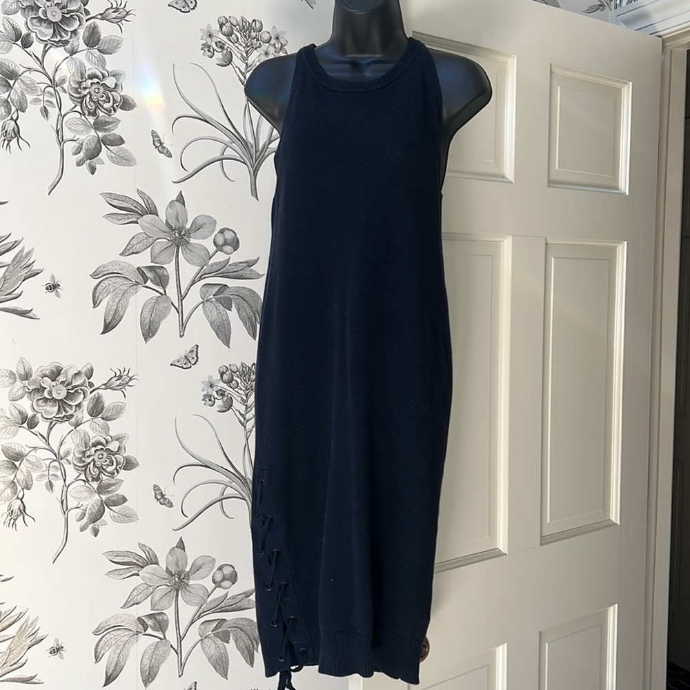 All saints Navy 100% cotton gently used dress.